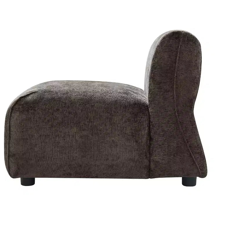 Poltrona imbottita con pouf, poltrona relax pigra, sedia da salotto con imbottitura morbida