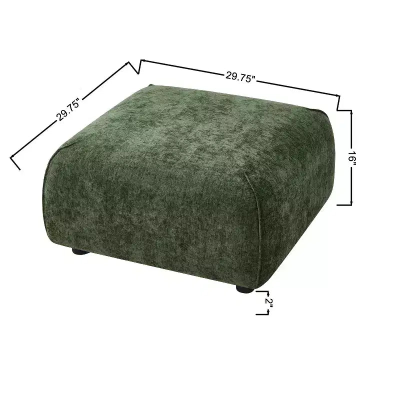 Poltrona imbottita con pouf, poltrona relax pigra, sedia da salotto con imbottitura morbida