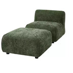Poltrona imbottita con pouf, poltrona relax pigra, sedia da salotto con imbottitura morbida
