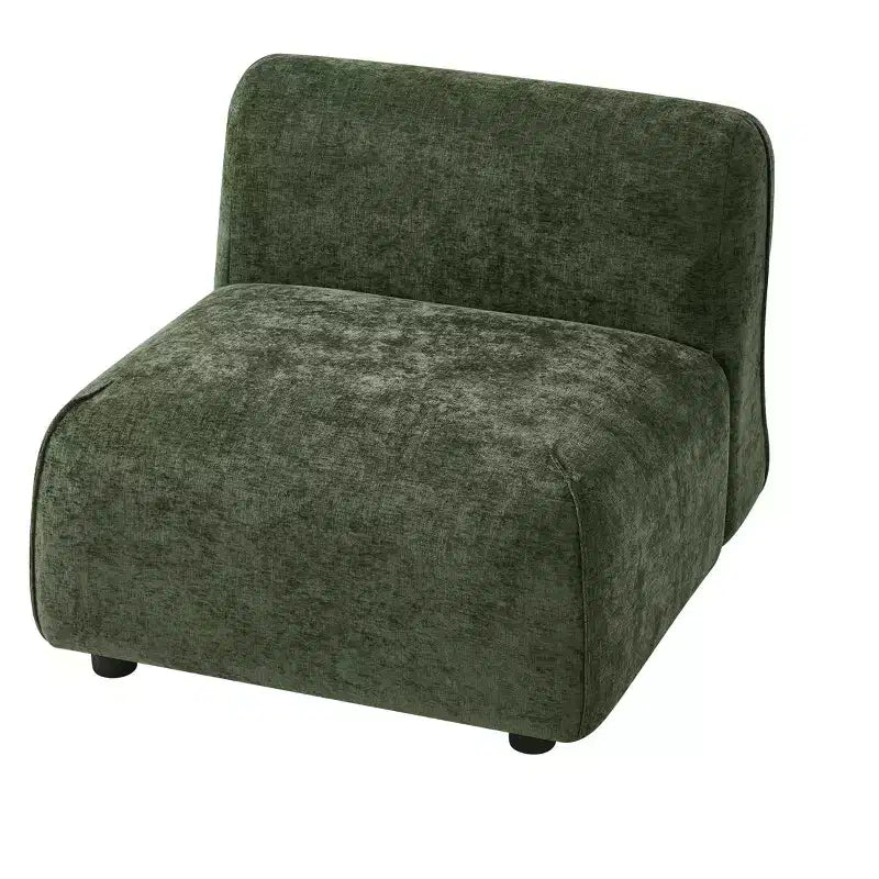 Poltrona imbottita con pouf, poltrona relax pigra, sedia da salotto con imbottitura morbida