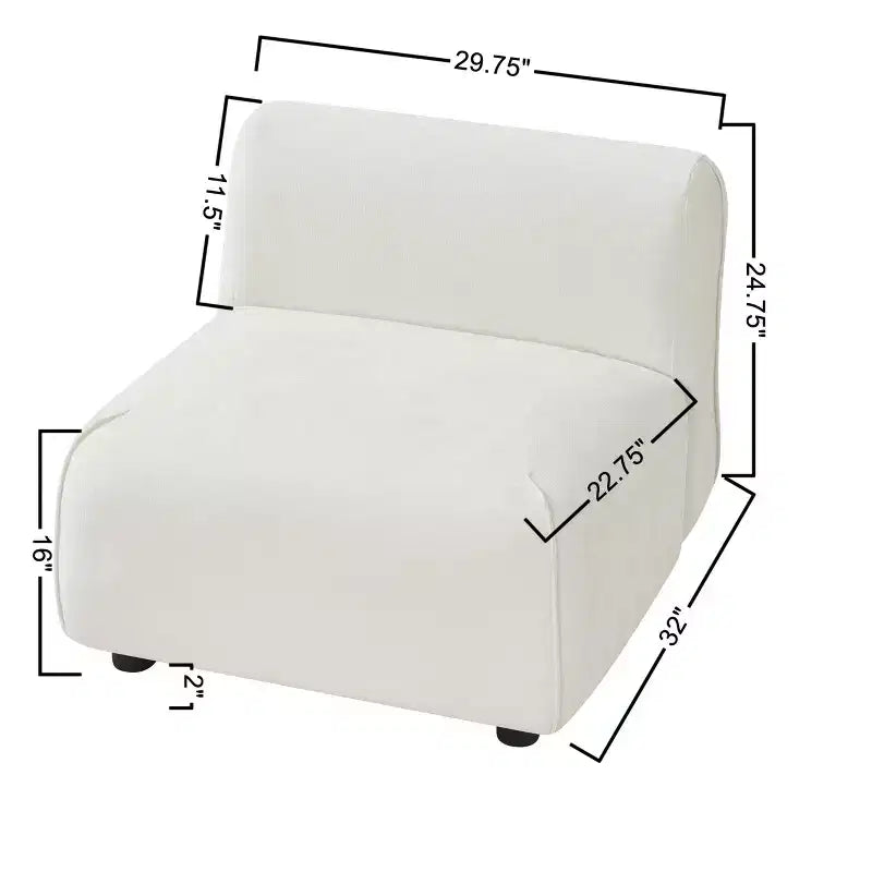 Poltrona imbottita con pouf, poltrona relax pigra, sedia da salotto con imbottitura morbida