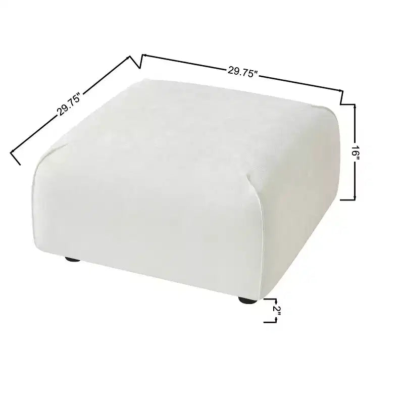 Poltrona imbottita con pouf, poltrona relax pigra, sedia da salotto con imbottitura morbida