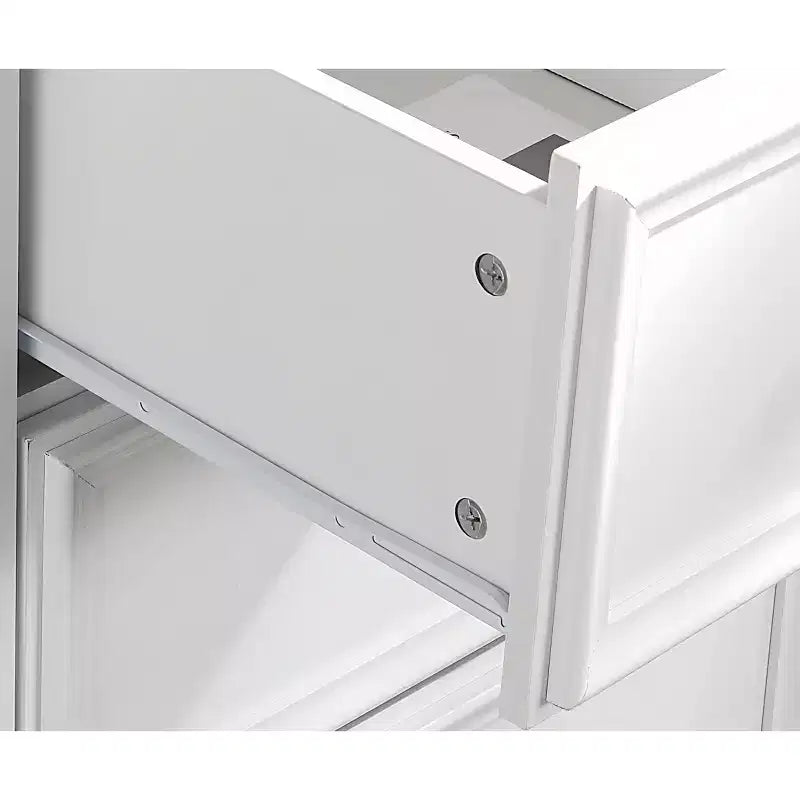 Cassettiera moderna a 7 cassetti, con maniglie in metallo, per camera da letto