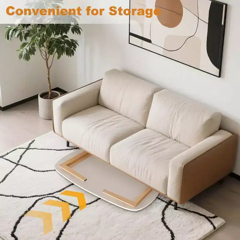 Tavolino pieghevole in legno, Tavolino pieghevole per laptop per piccoli spazi, Tavolino basso da studio per seduta a terra per soggiorno, camera da letto, ufficio, reparto