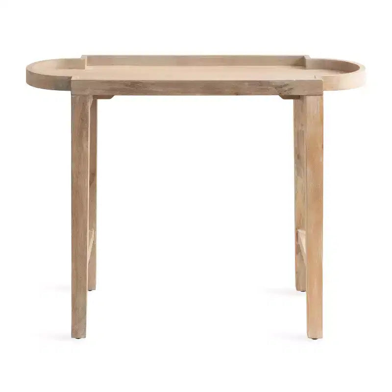 Consolle Jovie in legno, 38x14x30, Naturale