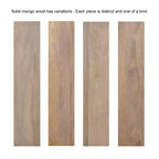 Consolle Jovie in legno, 38x14x30, Naturale