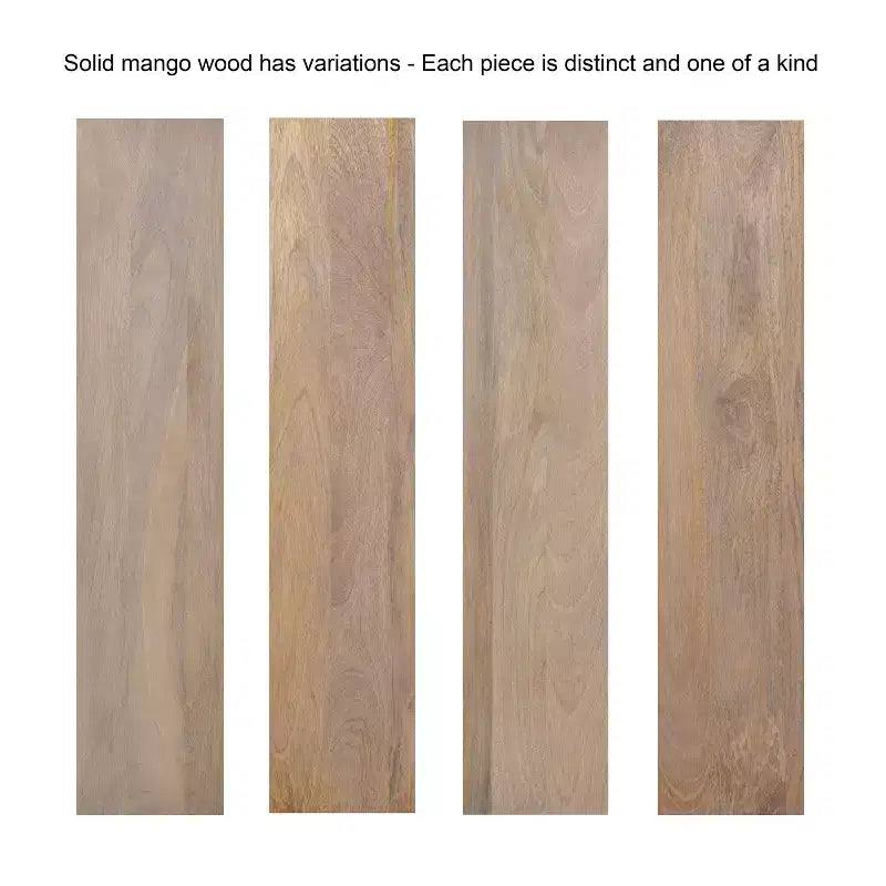 Consolle Jovie in legno, 38x14x30, Naturale