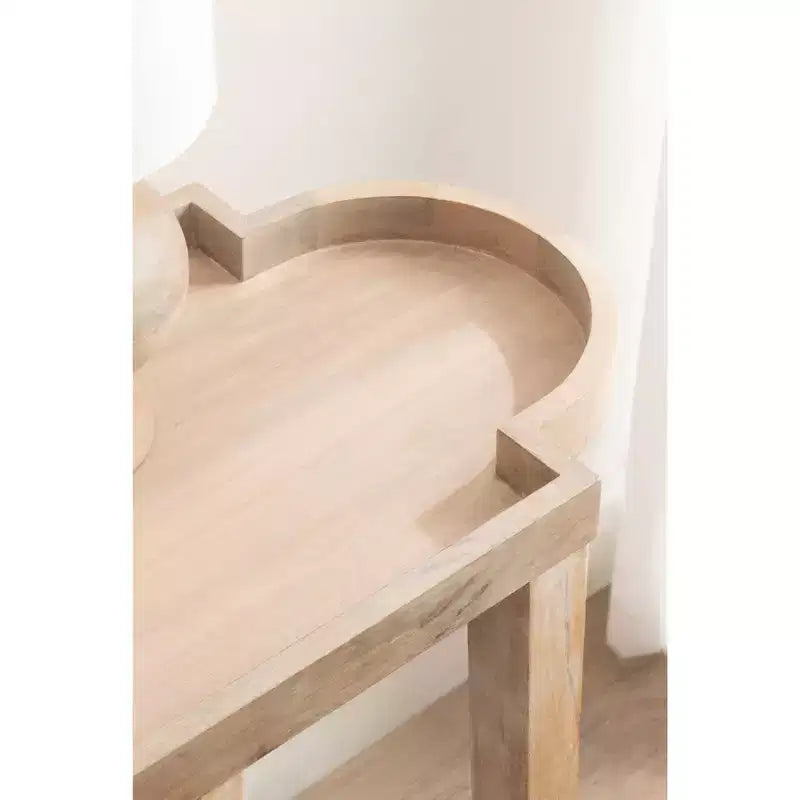 Consolle Jovie in legno, 38x14x30, Naturale