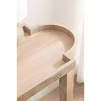 Consolle Jovie in legno, 38x14x30, Naturale