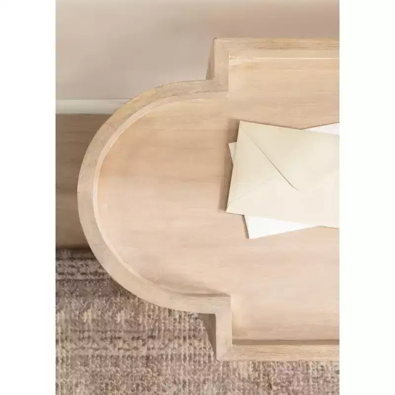 Consolle Jovie in legno, 38x14x30, Naturale