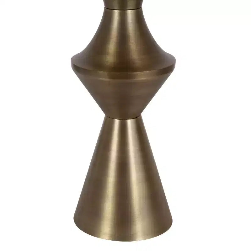 Tavolino da salotto Zavalia in metallo, 33x33x56 cm, Oro