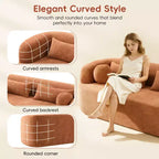 Divano a 3 posti imbottito senza struttura a nuvola Mason Modern Chenille con cuscini