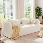 Divano a 3 posti imbottito senza struttura a nuvola Mason Modern Chenille con cuscini