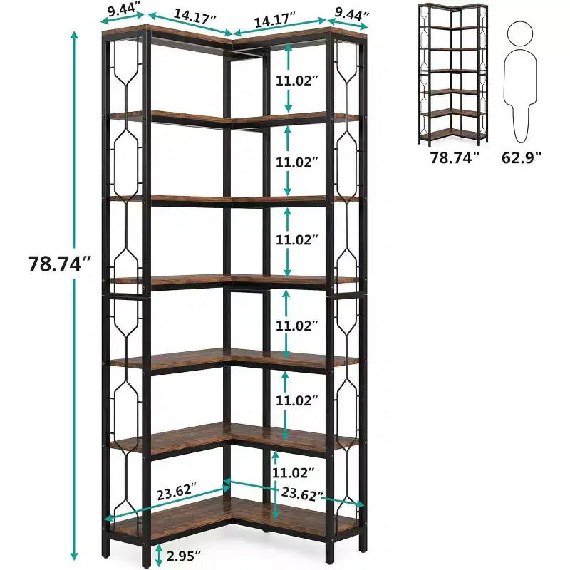 Mathilde 78,74 Scaffale industriale a 7 ripiani