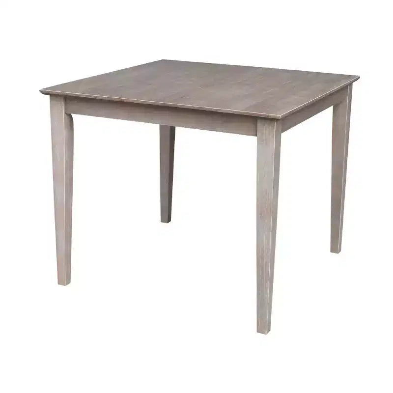 Tavolo da pranzo in legno massello 36"x36" grigio tortora anticato