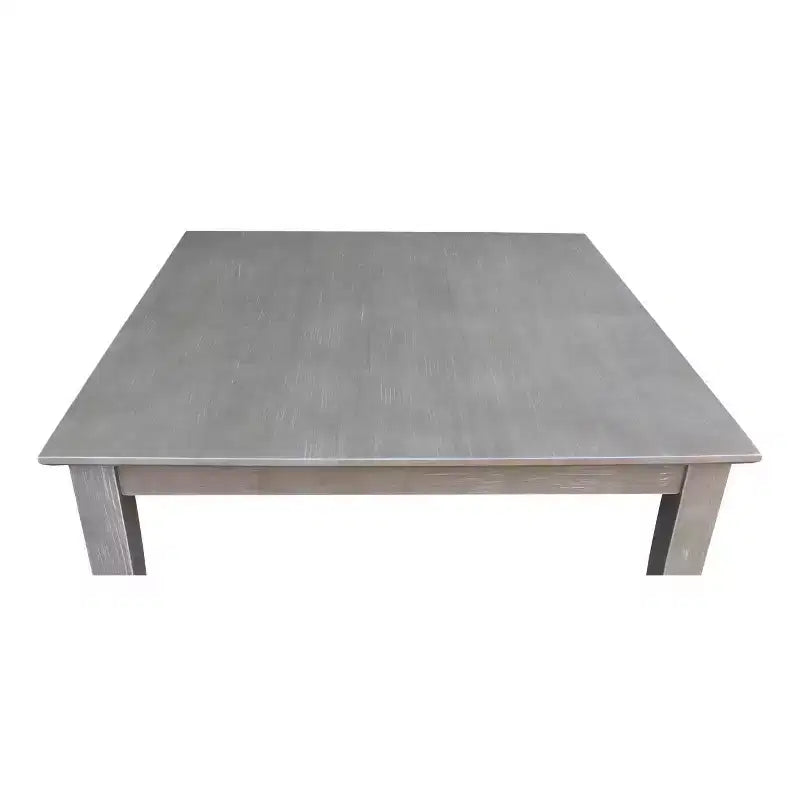 Tavolo da pranzo in legno massello 36"x36" grigio tortora anticato