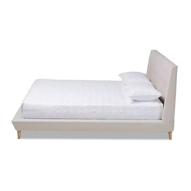 Letto a piattaforma Naya King Beige