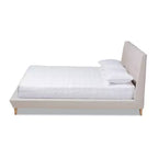 Letto a piattaforma Naya King Beige