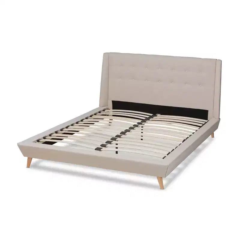 Letto a piattaforma Naya King Beige