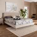Letto a piattaforma Naya King Beige