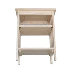 Mission Printer Stand non rifinito: mobile da ufficio in legno massello, carrello alto 60 cm