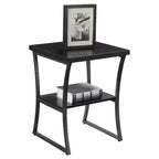 Tavolino X Calibur Espresso/Grigio Ardesia: Struttura Durevole, Ripiano Inferiore, Design Moderno