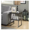 Tavolino X Calibur Espresso/Grigio Ardesia: Struttura Durevole, Ripiano Inferiore, Design Moderno
