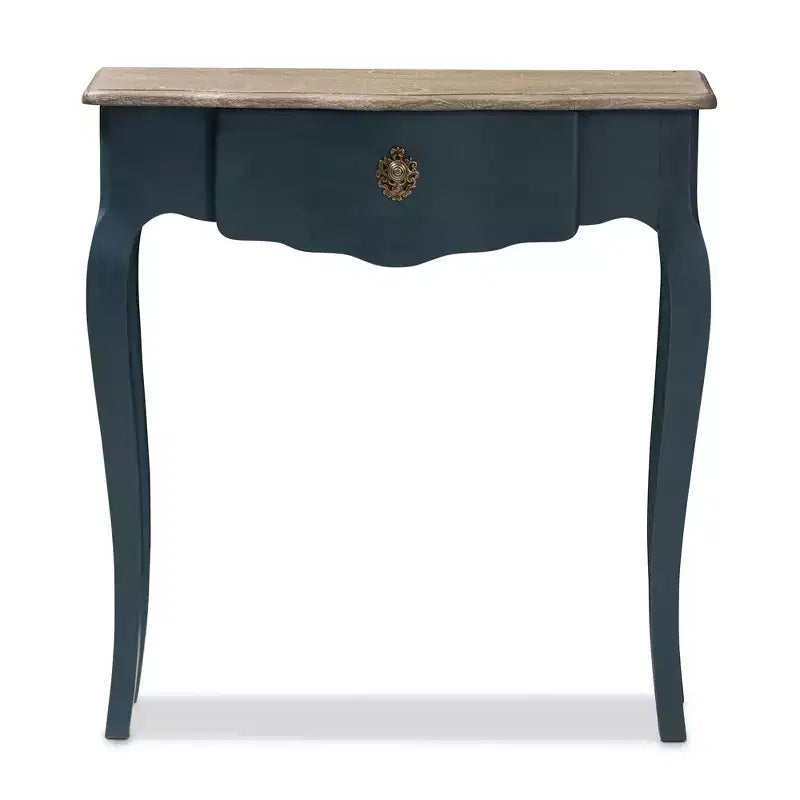 Tavolo console Mazarine blu finitura classica e abete provinciale