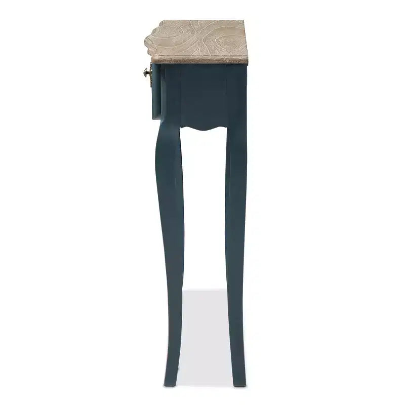 Tavolo console Mazarine blu finitura classica e abete provinciale
