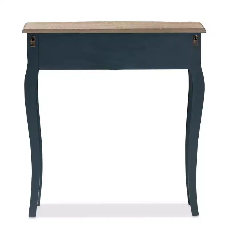 Tavolo console Mazarine blu finitura classica e abete provinciale