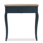 Tavolo console Mazarine blu finitura classica e abete provinciale