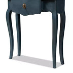 Tavolo console Mazarine blu finitura classica e abete provinciale