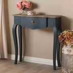Tavolo console Mazarine blu finitura classica e abete provinciale