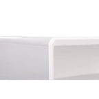 Lilou Tavolino Bianco: Moderno di Metà Secolo, Cassetto, Ripiano, Composito di Legno