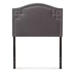 Testata imbottita in tessuto Aubrey Modern e Contemporanea - Singola