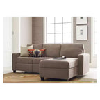 Divano angolare reclinabile Palisades con chaise longue contenitore a destra