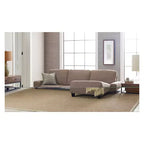 Divano angolare reclinabile Palisades con chaise longue contenitore a destra