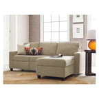 Divano angolare reclinabile Palisades con chaise longue contenitore a destra
