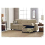 Divano angolare reclinabile Palisades con chaise longue contenitore a destra