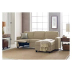 Divano angolare reclinabile Palisades con chaise longue contenitore a destra