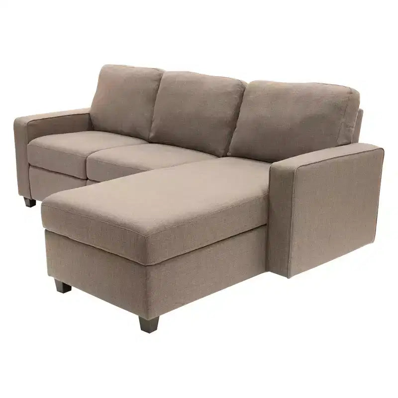 Divano angolare reclinabile Palisades con chaise longue contenitore a destra