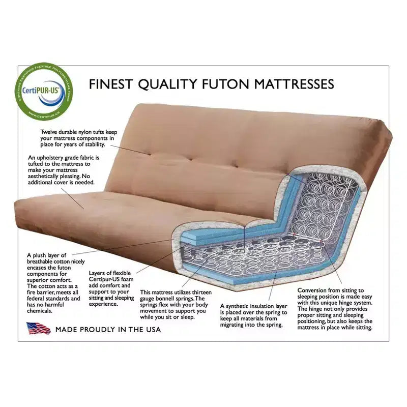 Futon materasso a molle insacchettate Geneva